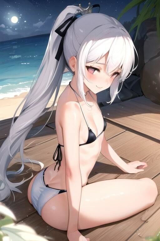 サンプル画像2:幼馴染との想い出〜プライベートビーチ〜(忍の庵) [d_404138]