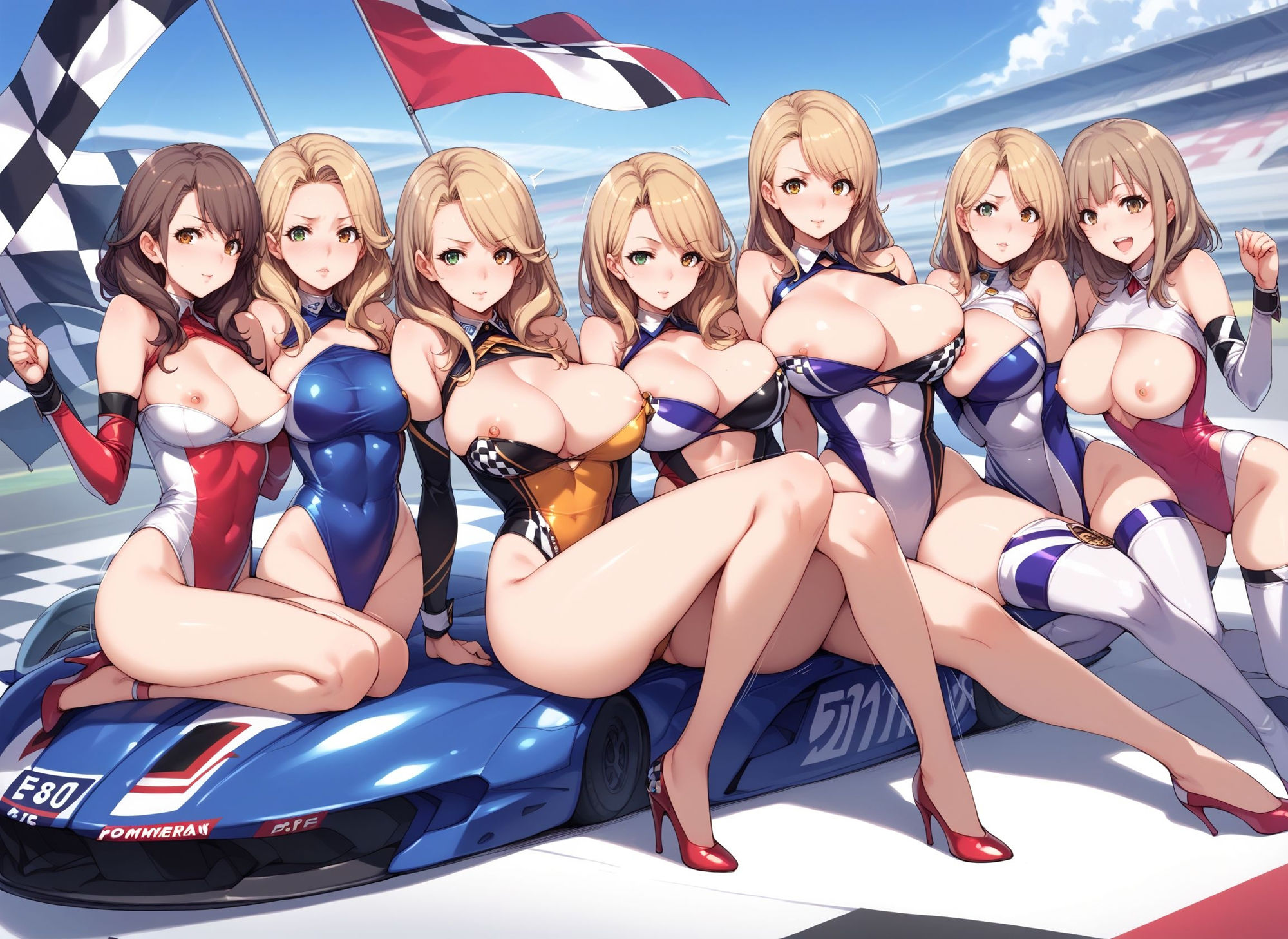 サンプル画像1:ハーレムレースクイーン(黒わっさん) [d_404237]