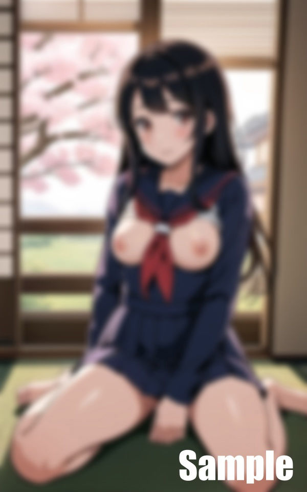 サンプル画像3:和室とセーラー服(ぬぷぬぷ) [d_404265]