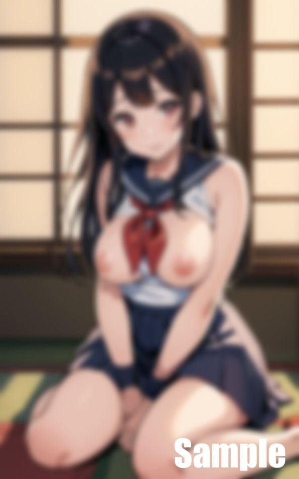 サンプル画像6:和室とセーラー服(ぬぷぬぷ) [d_404265]