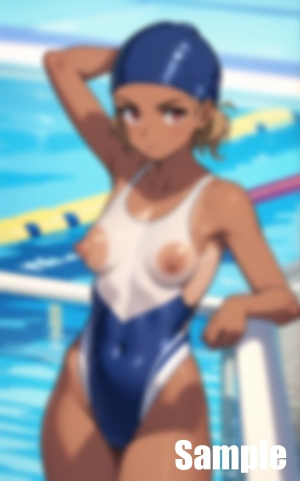 サンプル画像2:水泳部員(ぬこぽん) [d_404328]