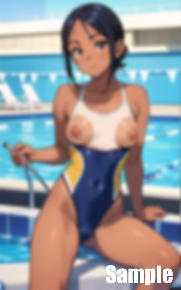 サンプル画像3:水泳部員(ぬこぽん) [d_404328]