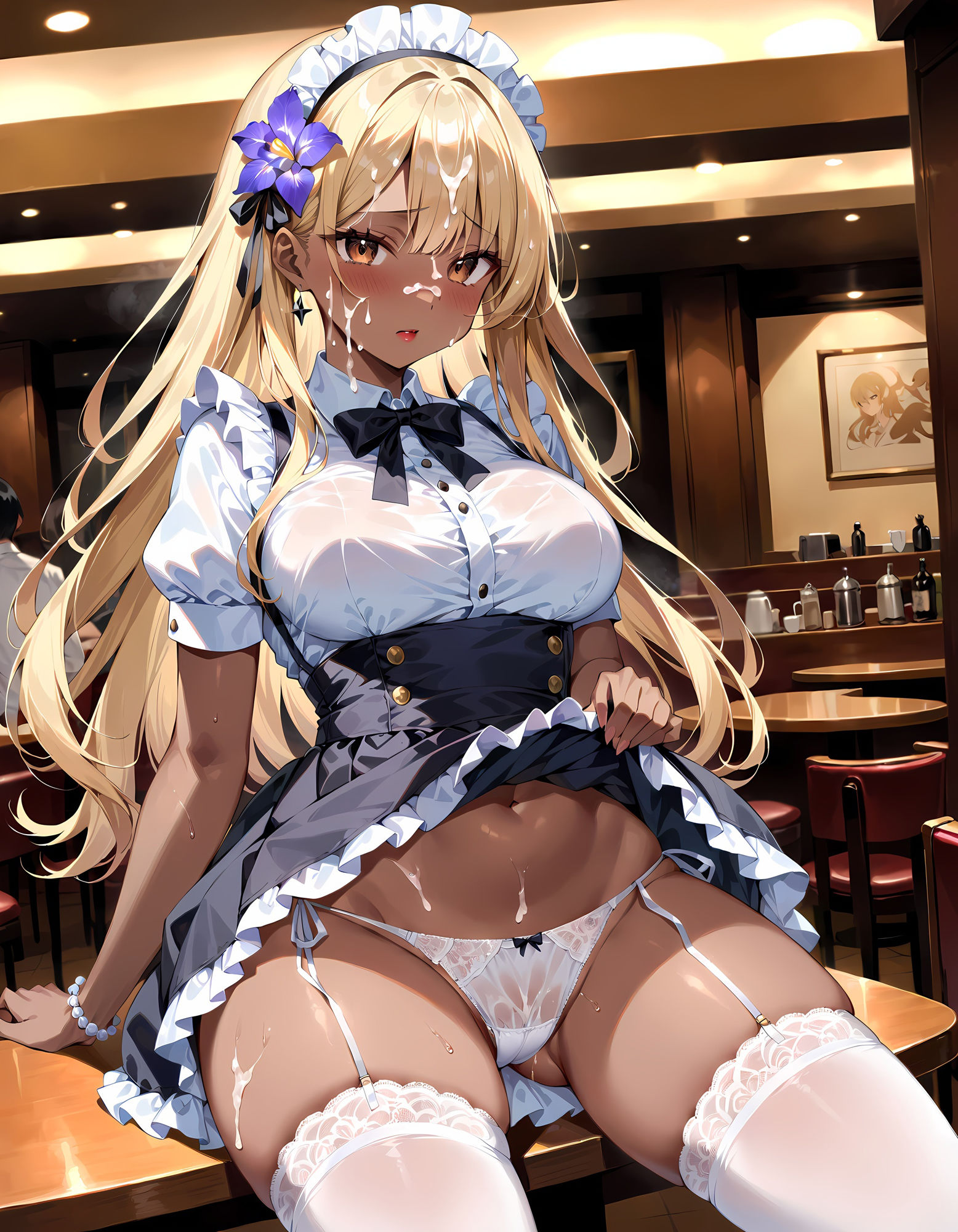 サンプル画像3:オタクに優しいギャル彼女とコスプレエッチするCG集(妄想サチュレーション) [d_404479]