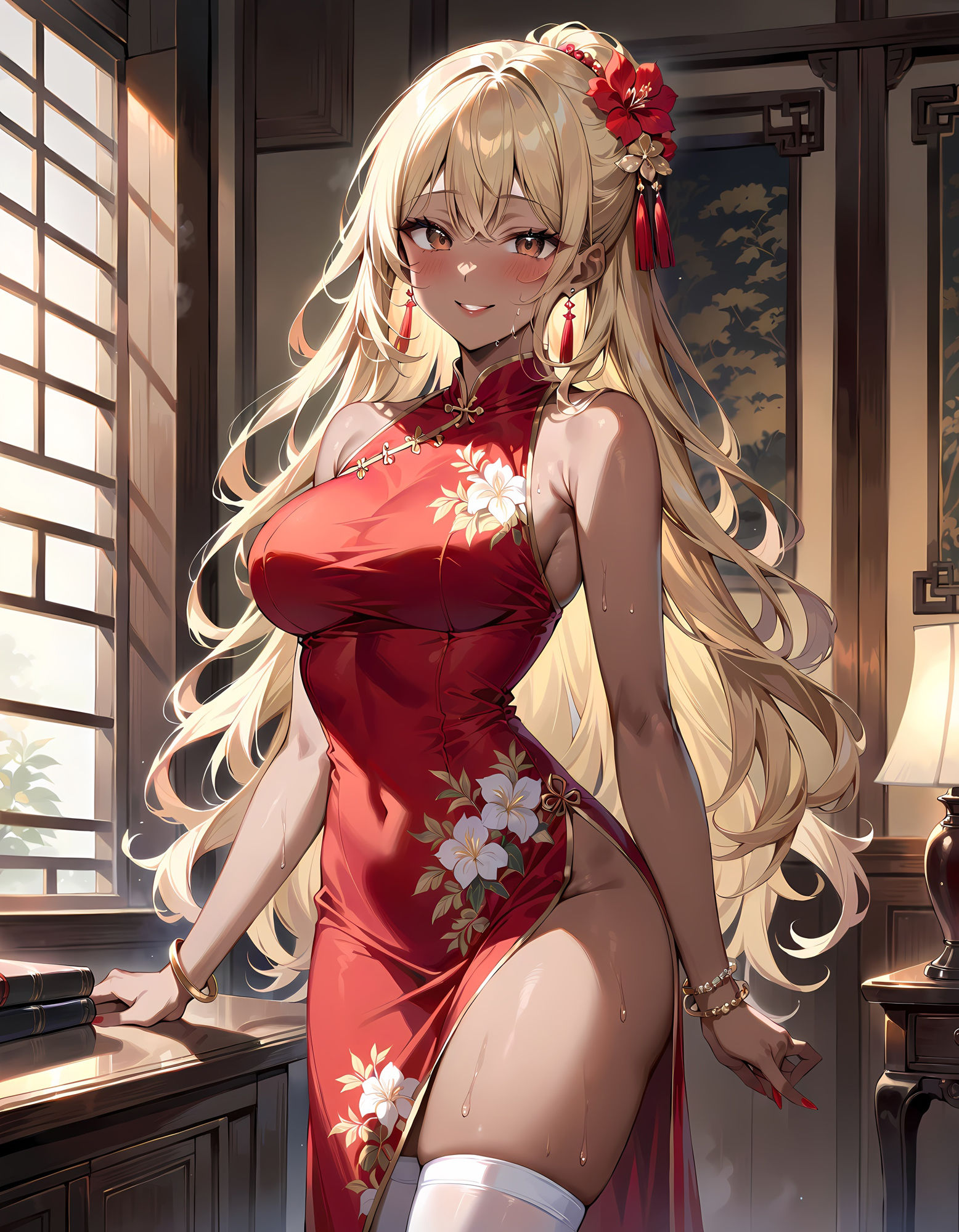 サンプル画像5:オタクに優しいギャル彼女とコスプレエッチするCG集(妄想サチュレーション) [d_404479]