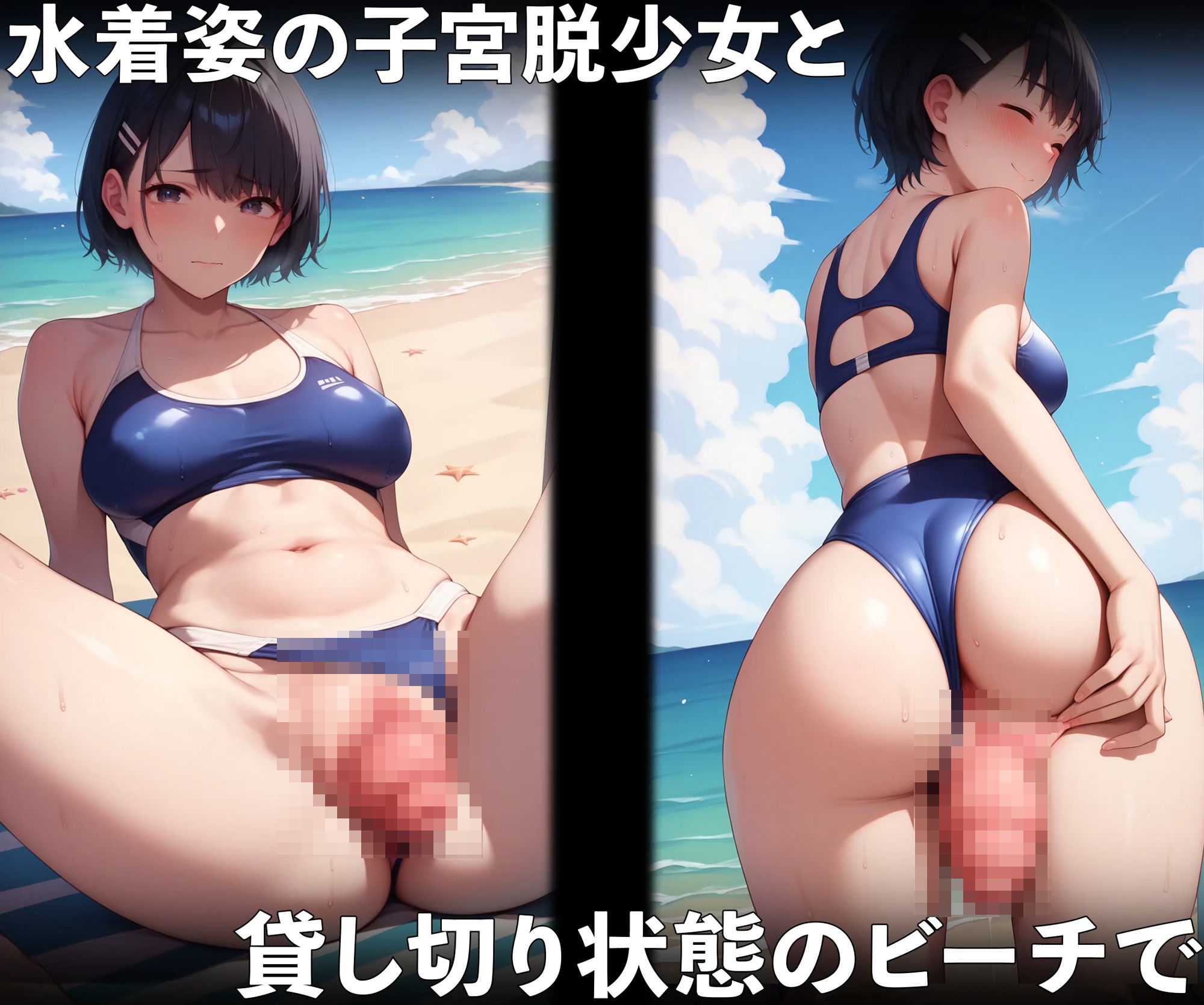 サンプル画像1:子宮脱少女〜水着S〇X・ビーチ編〜【4K×500枚】(AOI) [d_404491]