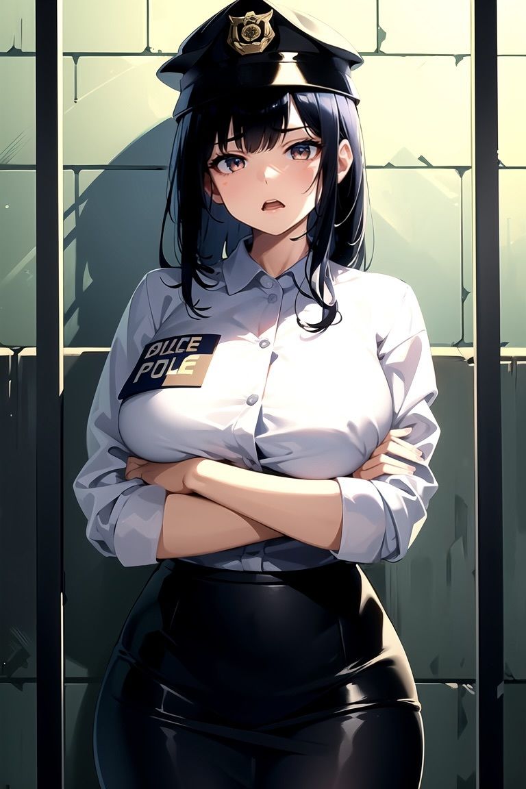 サンプル画像1:高飛車な女警官を犯して服従させた(AIはむはむアニメ) [d_404564]