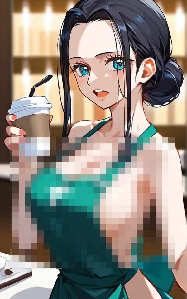 サンプル画像2:カフェ店主がオープン前に僕だけに見せてくれる裸エプロン(キュートダーリン) [d_404615]