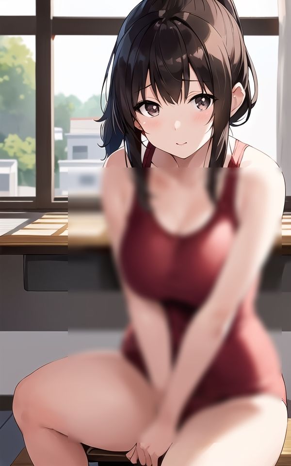 サンプル画像1:隠しきれないスク水巨乳(スタジオフェチ) [d_404635]