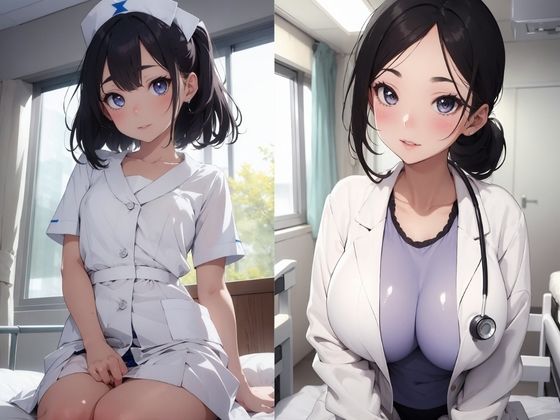 サンプル画像6:おしゃぶり痴女ナース！性欲処理される入院生活！(制服美少女のパンテオン) [d_404757]