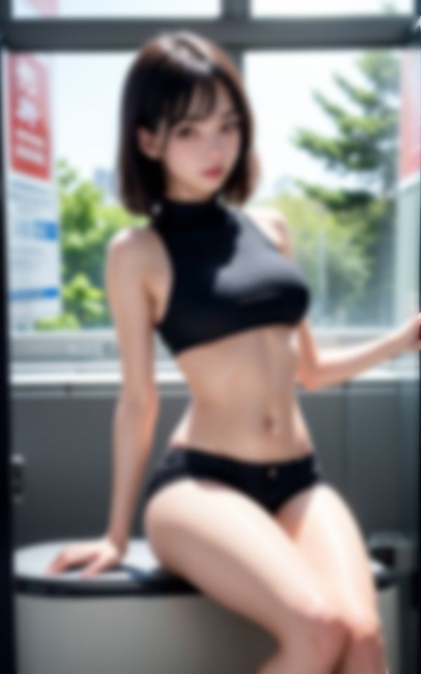 サンプル画像4:コインランドリーで男を挑発するエチエチ発情中のお姉さん(えい愛製作委員会) [d_404761]