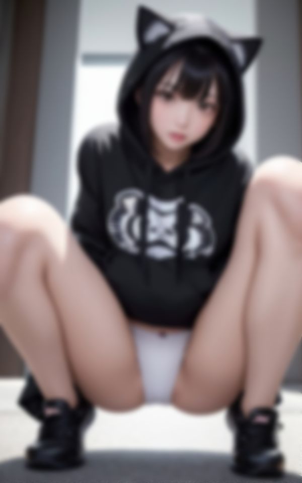 サンプル画像6:泊めてもらったお礼をする猫耳フード淫乱女子152枚(妄想AI美女) [d_404768]