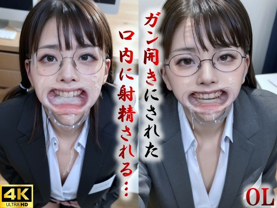 サンプル画像3:開口器つけられ口内射精される女(まーどか) [d_404798]