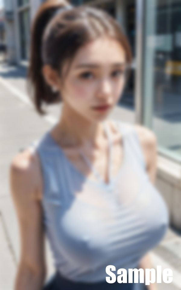 サンプル画像1:同じ部署の胸ポチ先輩(にゅーろん) [d_404843]