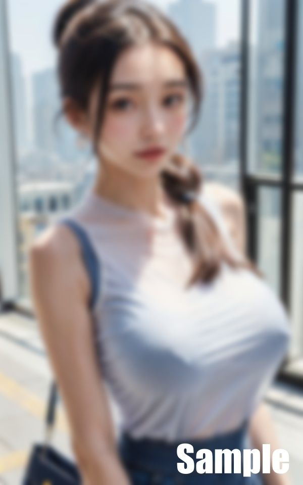 サンプル画像4:同じ部署の胸ポチ先輩(にゅーろん) [d_404843]