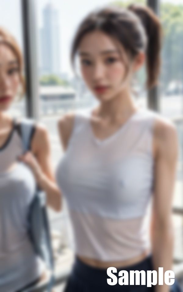 サンプル画像5:同じ部署の胸ポチ先輩(にゅーろん) [d_404843]