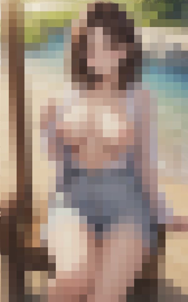 サンプル画像2:会社のマドンナと旅行デート(kirakiraAI) [d_404973]