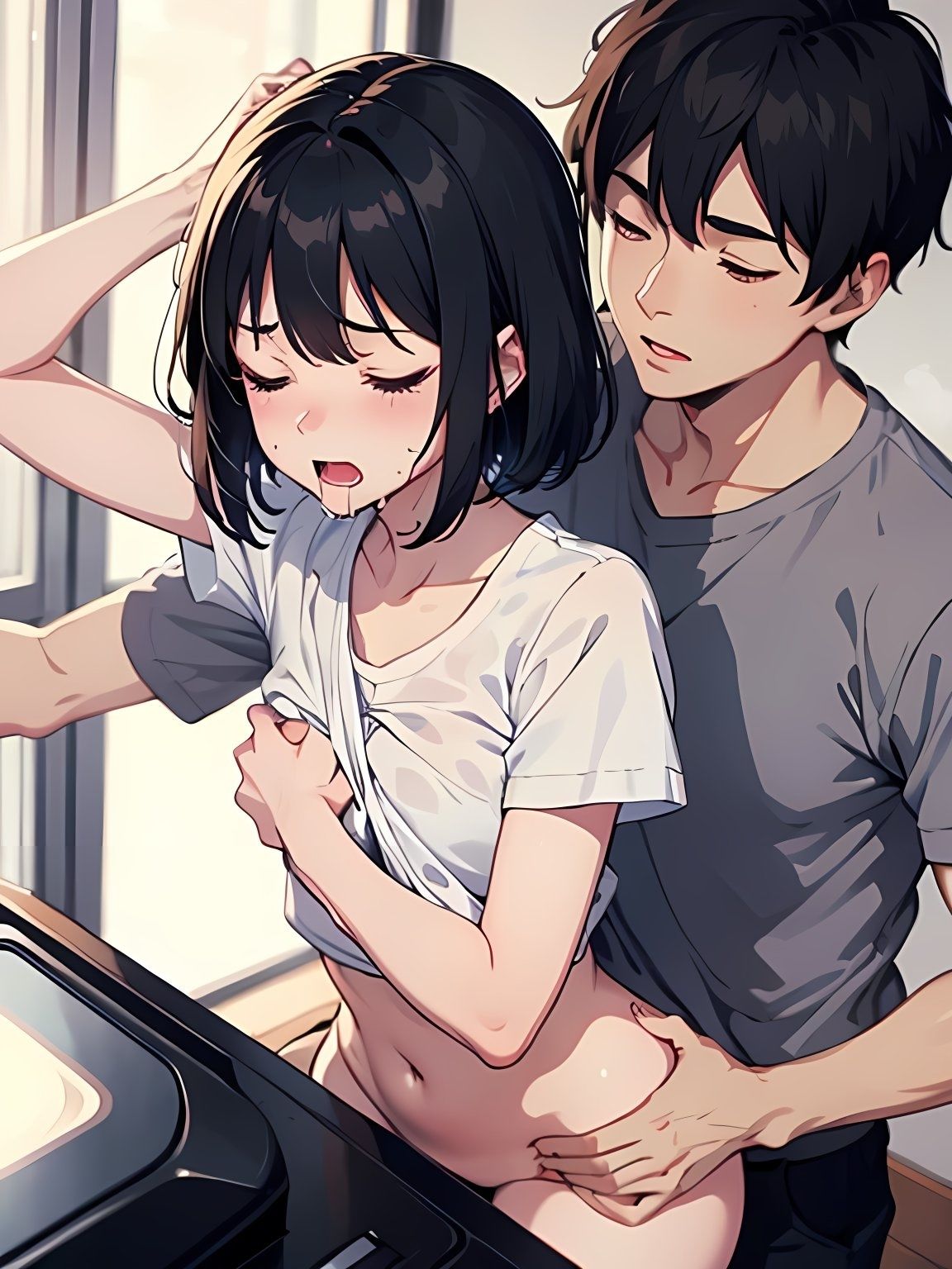 サンプル画像5:放課後は彼ピとえっちなお勉強(雨音) [d_405013]