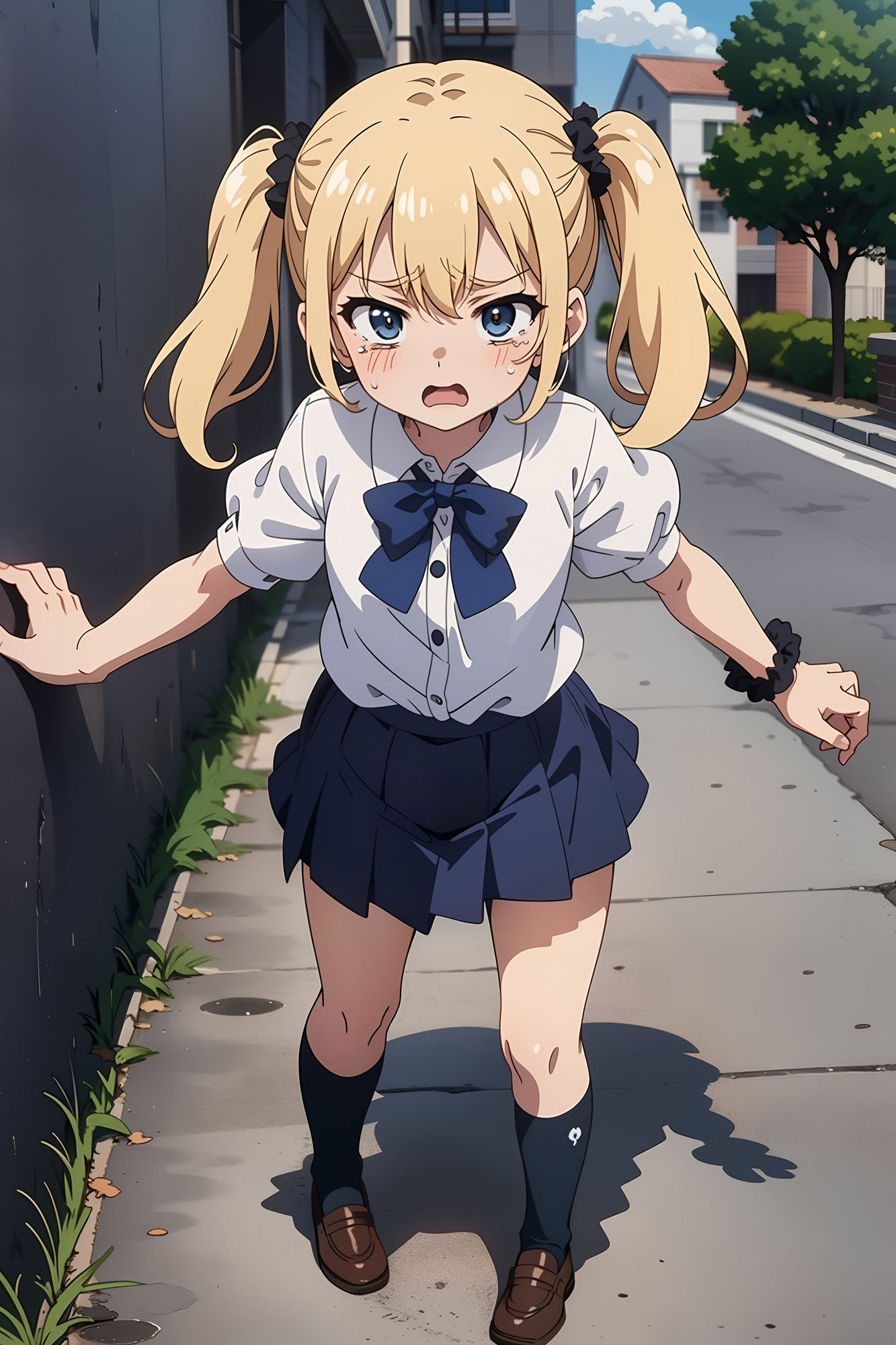 サンプル画像1:袋小路に逃げ込んだロリー(支配者) [d_405029]