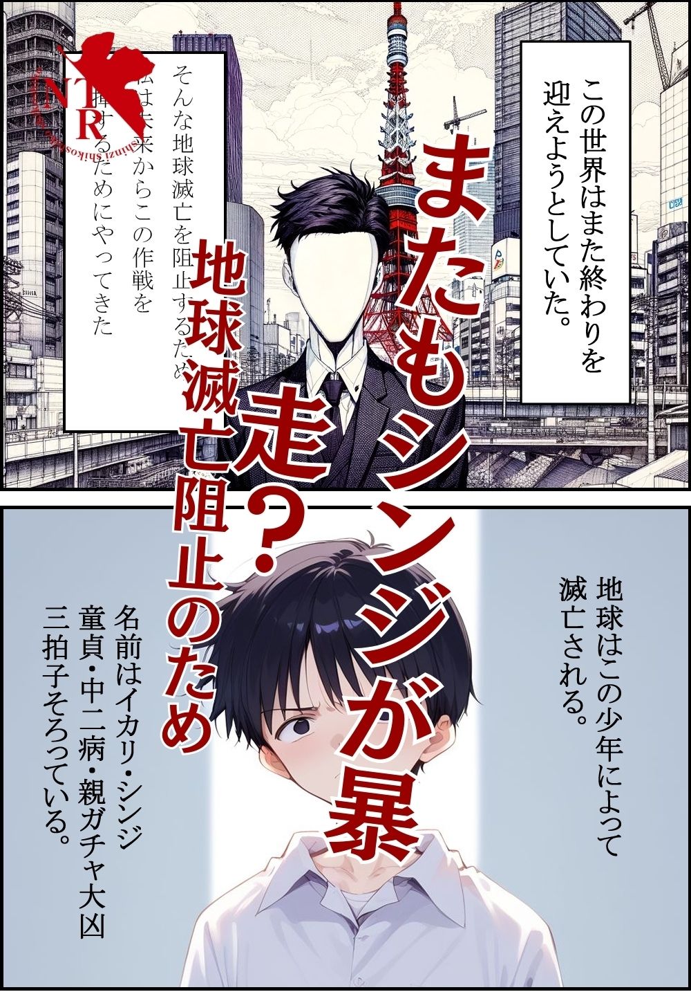 サンプル画像1:シンジ、鬱勃起 アスカNTR編(満塁ホームラン) [d_405052]