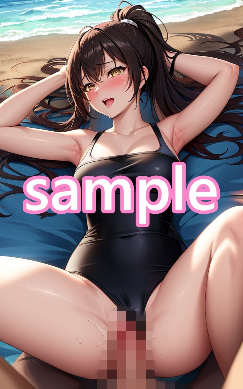 サンプル画像4:巨乳なあの子がナンパ待ち！？ 野外でそのまま即ハメ［水着美女］(うにのてりやき) [d_405078]