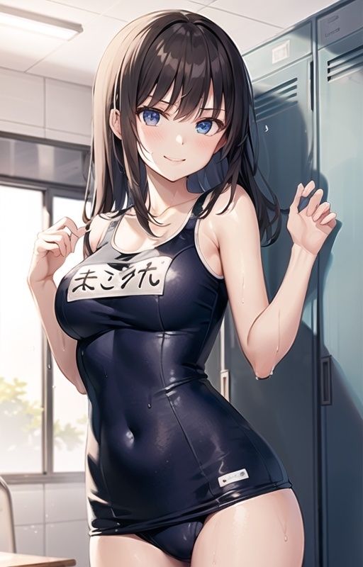 サンプル画像3:俺だけのスク水美術館〜眼福どころか、揉みごたえあり！〜(ai生成で中出し天国) [d_405108]