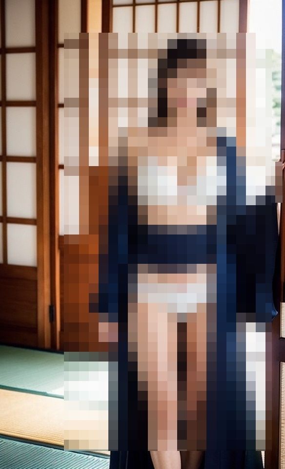 サンプル画像2:妻と旅館へ旅行に行ったら熟女の女将さんが夜になると浴衣を脱ぎながら誘って来た(推) [d_405144]