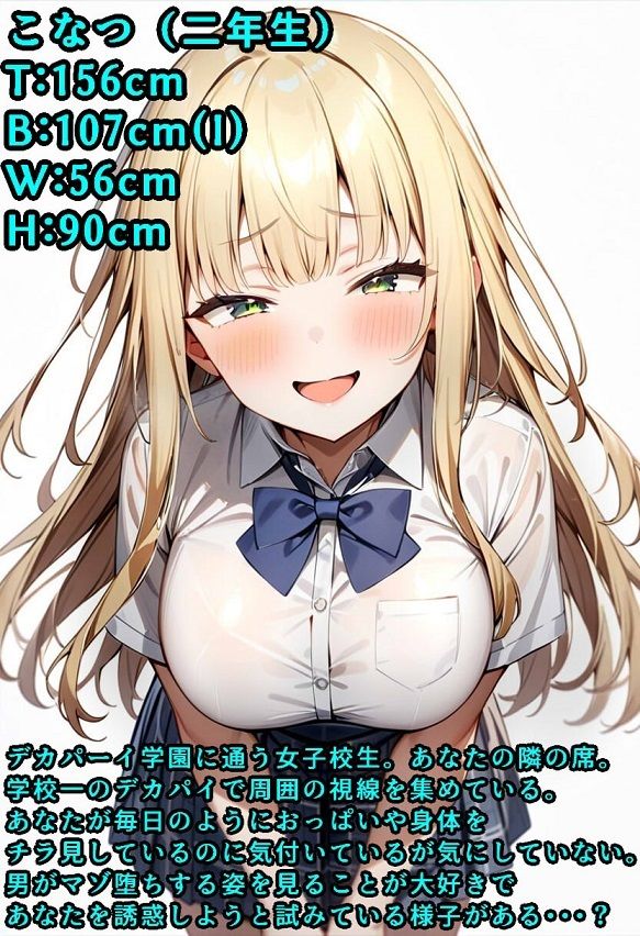 サンプル画像1:隣の席のデカパイJKに勃起したら負けゲームを仕掛けられた(デカパイ屋さん) [d_405150]