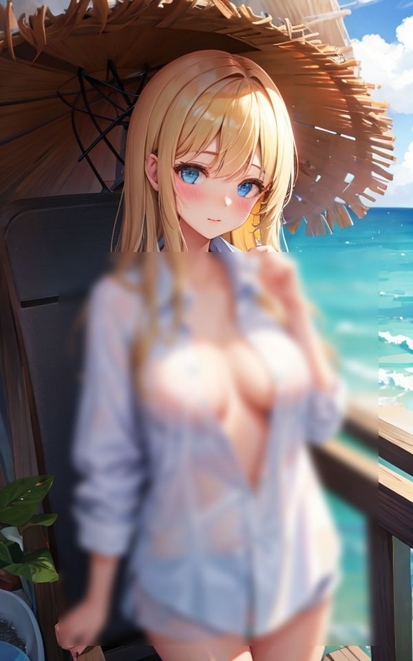 サンプル画像3:街角ノーブラ散歩 〜感じる視線〜(スタジオ浪漫) [d_405183]