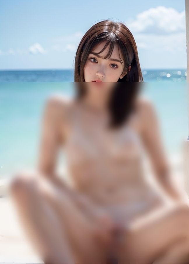 サンプル画像1:海に行ったら美人ギャルがおまん？？を見せつけてきた(お布団) [d_405225]