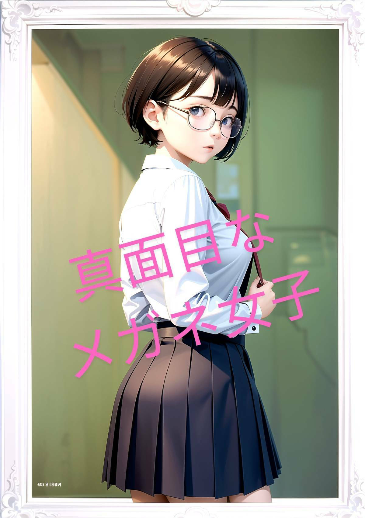 サンプル画像1:メガネっ娘 いつも真面目な女子校正を汚しまくる(熊取屋) [d_405241]