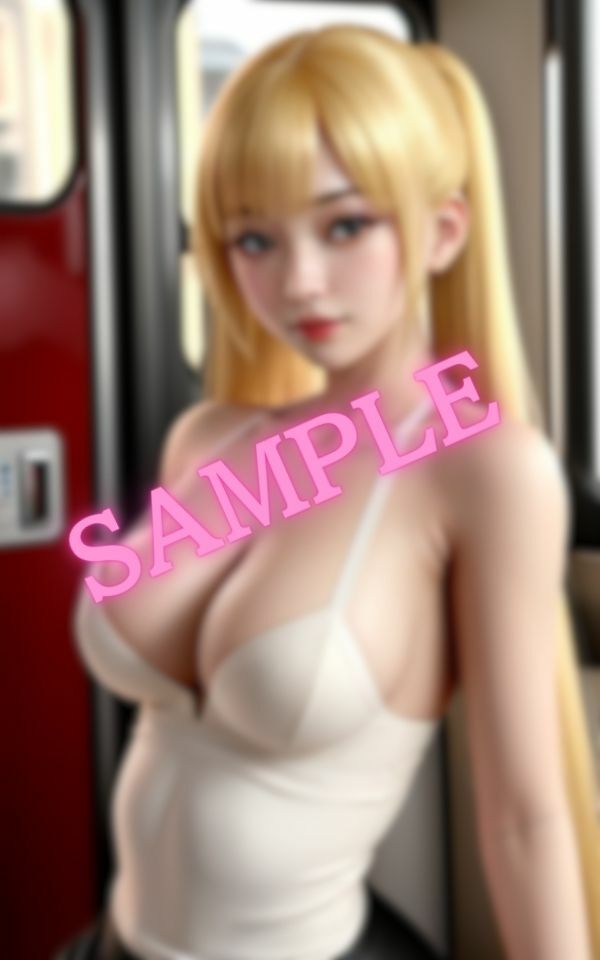 サンプル画像1:電車で隣に居たギャルにおっぱい見せてと言ったら本当に見せてくれた・・・(妄想美女図鑑) [d_405341]