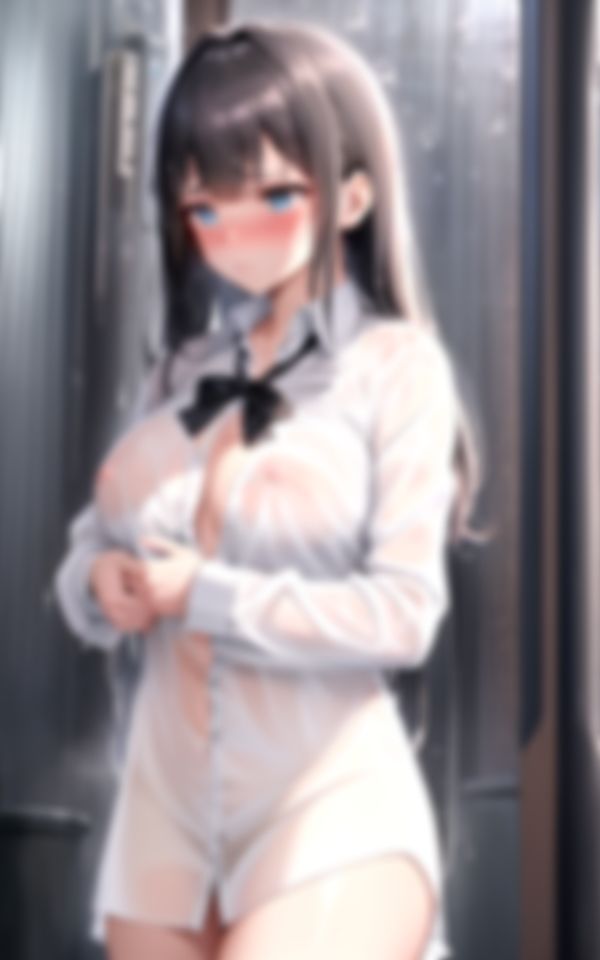 サンプル画像3:突然の豪雨でズブ濡れ…帰れなくなったノーパンノーブラ女◯◯生(ネオン夢想家たち) [d_405357]