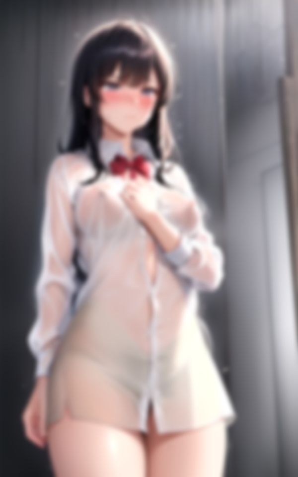 サンプル画像6:突然の豪雨でズブ濡れ…帰れなくなったノーパンノーブラ女◯◯生(ネオン夢想家たち) [d_405357]