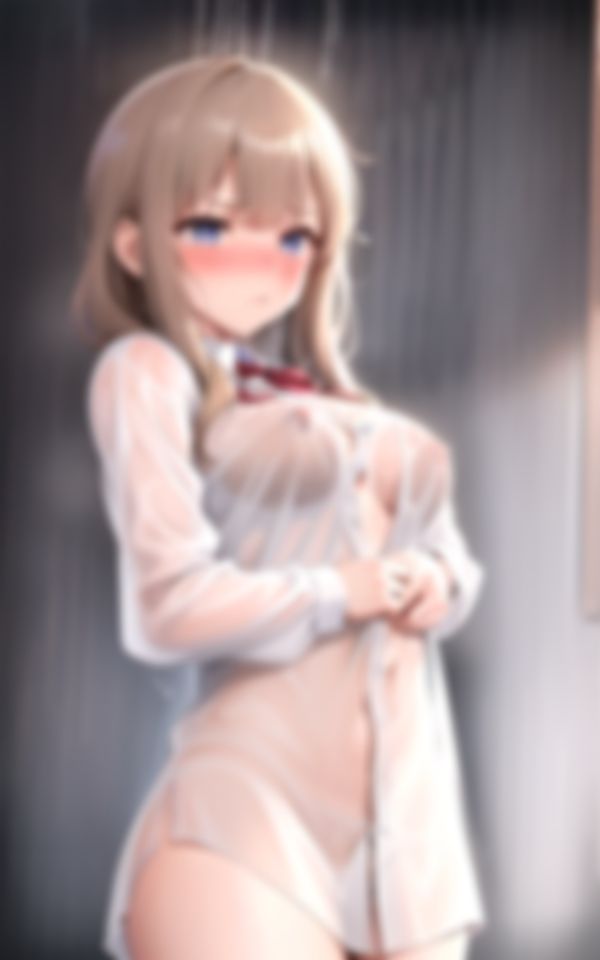 サンプル画像1:節外れのゲリラ豪雨でびしょ濡れになった幼馴染とお互い興奮して…(セクシャルシミュレーションサーガ) [d_405370]