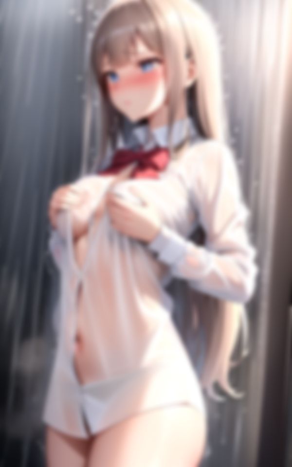 サンプル画像3:節外れのゲリラ豪雨でびしょ濡れになった幼馴染とお互い興奮して…(セクシャルシミュレーションサーガ) [d_405370]