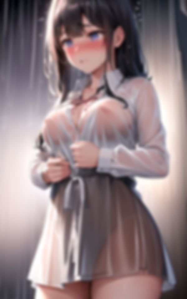 ゲリラ豪雨でびしょ濡れになった女??高生を連れて帰りました…そして優しくの画像8