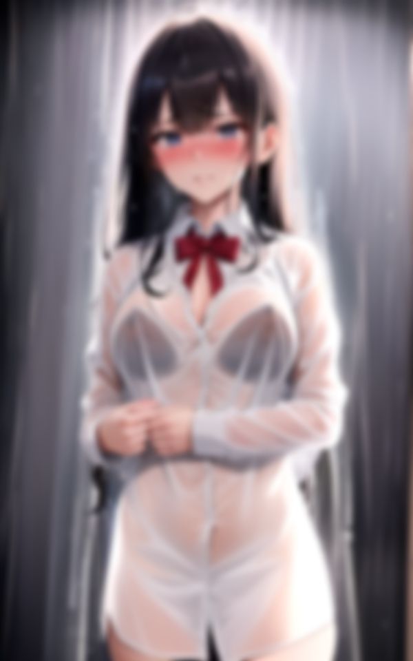 ゲリラ豪雨でびしょ濡れになった女??高生を連れて帰りました…そして優しくの画像9