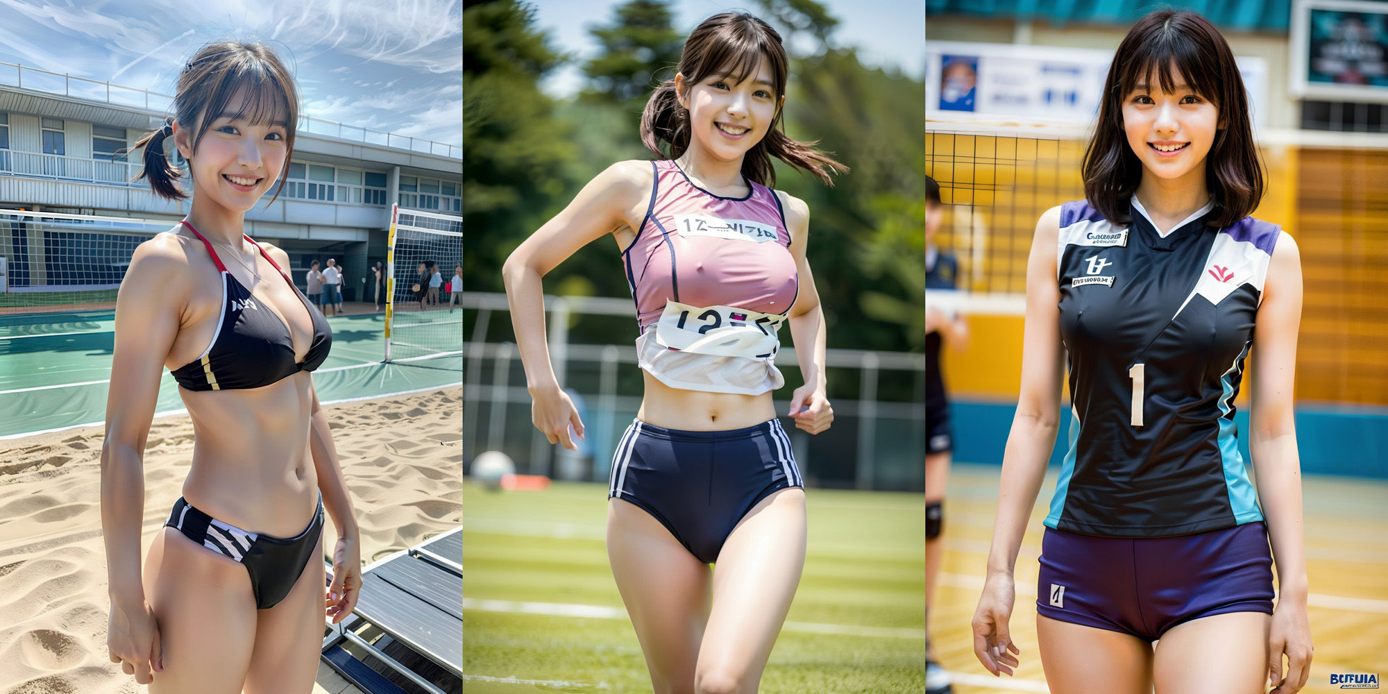 サンプル画像3:巨乳！ 陸上！ ビーチ！ バレー女子！ 360p！！(SakuraBooks) [d_405399]