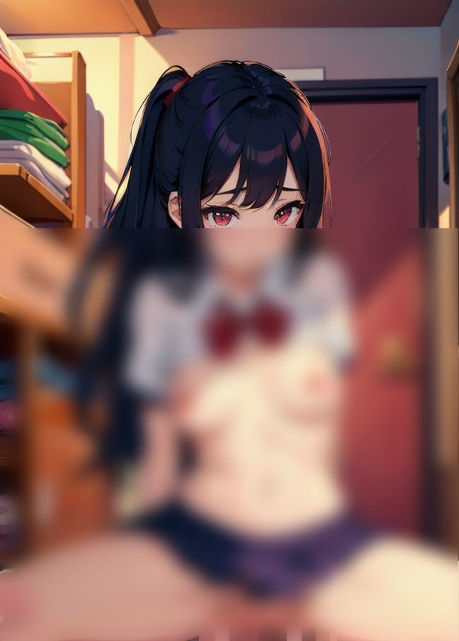 サンプル画像4:淫乱学生…誰もいいない空き教室でエッチ「バレたら、停学、退学だよ？」(ヤンデレAIちゃん) [d_405403]