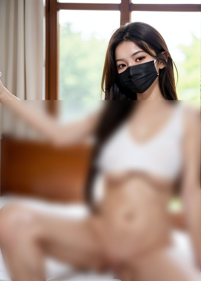 サンプル画像6:僕のセフレとハメ撮り「マスクつけてなら撮影が許可された」(夜の帝王) [d_405454]