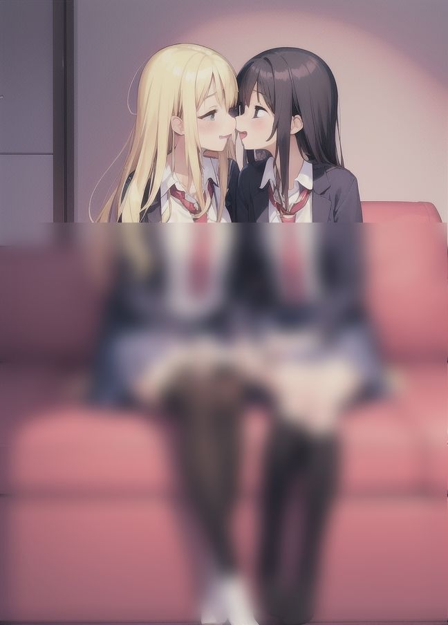 サンプル画像4:女の子の花園’百合学園’「まだキスだけの関係」(AIサークル) [d_405461]