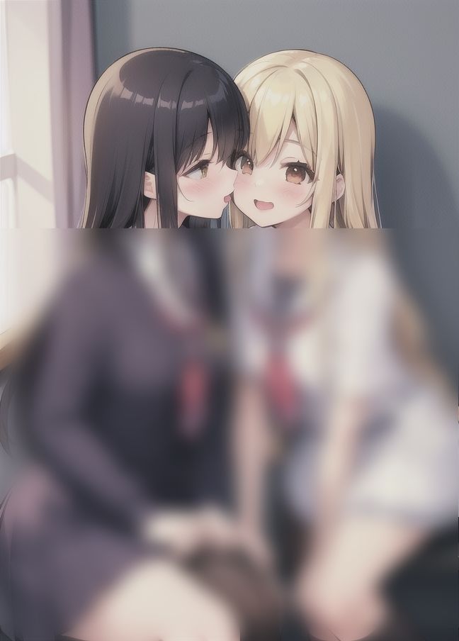 サンプル画像6:女の子の花園’百合学園’「まだキスだけの関係」(AIサークル) [d_405461]