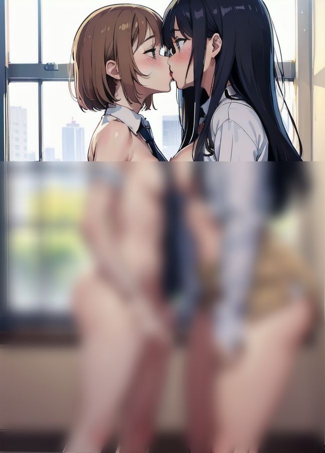 サンプル画像3:先輩の部屋で初レズセ！「やばい先輩の顔エロすぎだよ…」(美味しいもの) [d_405470]