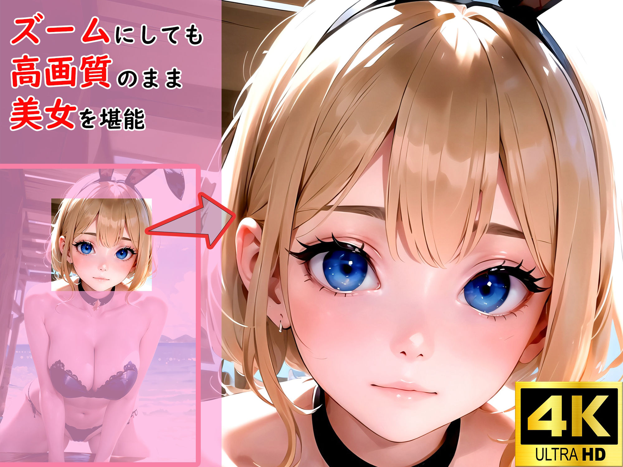 サンプル画像1:【3D ASMR動画付】俺専用ヌーディストビーチでハーレム三昧≪支配者になれる1人占め特化≫(マラドーナツ) [d_405478]