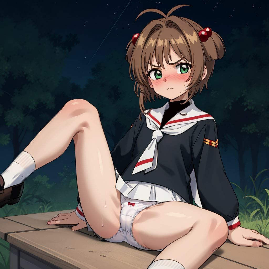 サンプル画像3:ボテ腹さくらちゃん 〜さくらと野外露出と種付けおじさん〜(reapersthighs) [d_405520]