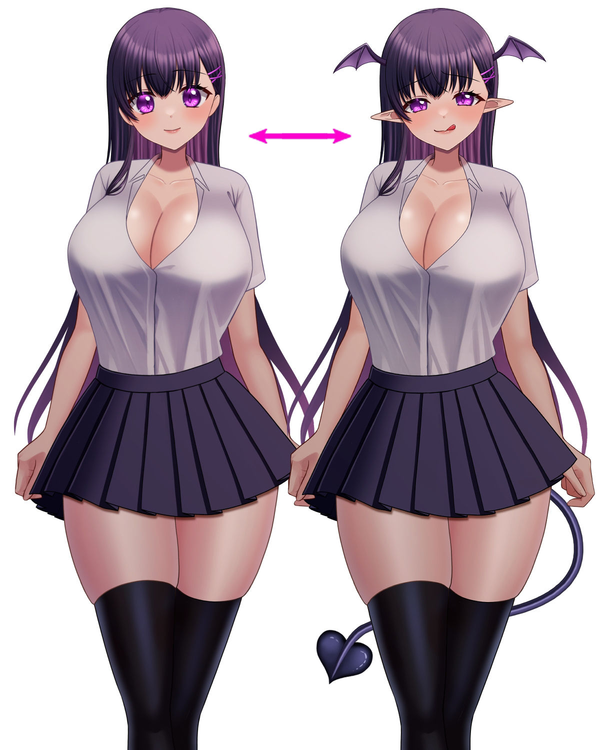 サンプル画像2:【甘マゾ向け】ドスケベ後輩サキュバスちゃんはアナタに手コキがしたい♪(UMTD) [d_405527]