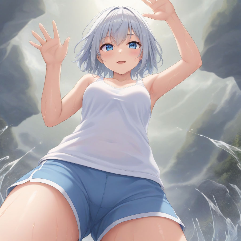 サンプル画像4:わんこ真夏の大脱走〜タンクトップ美女に追われる犬視点CG集〜(Lulu’s factory) [d_405566]