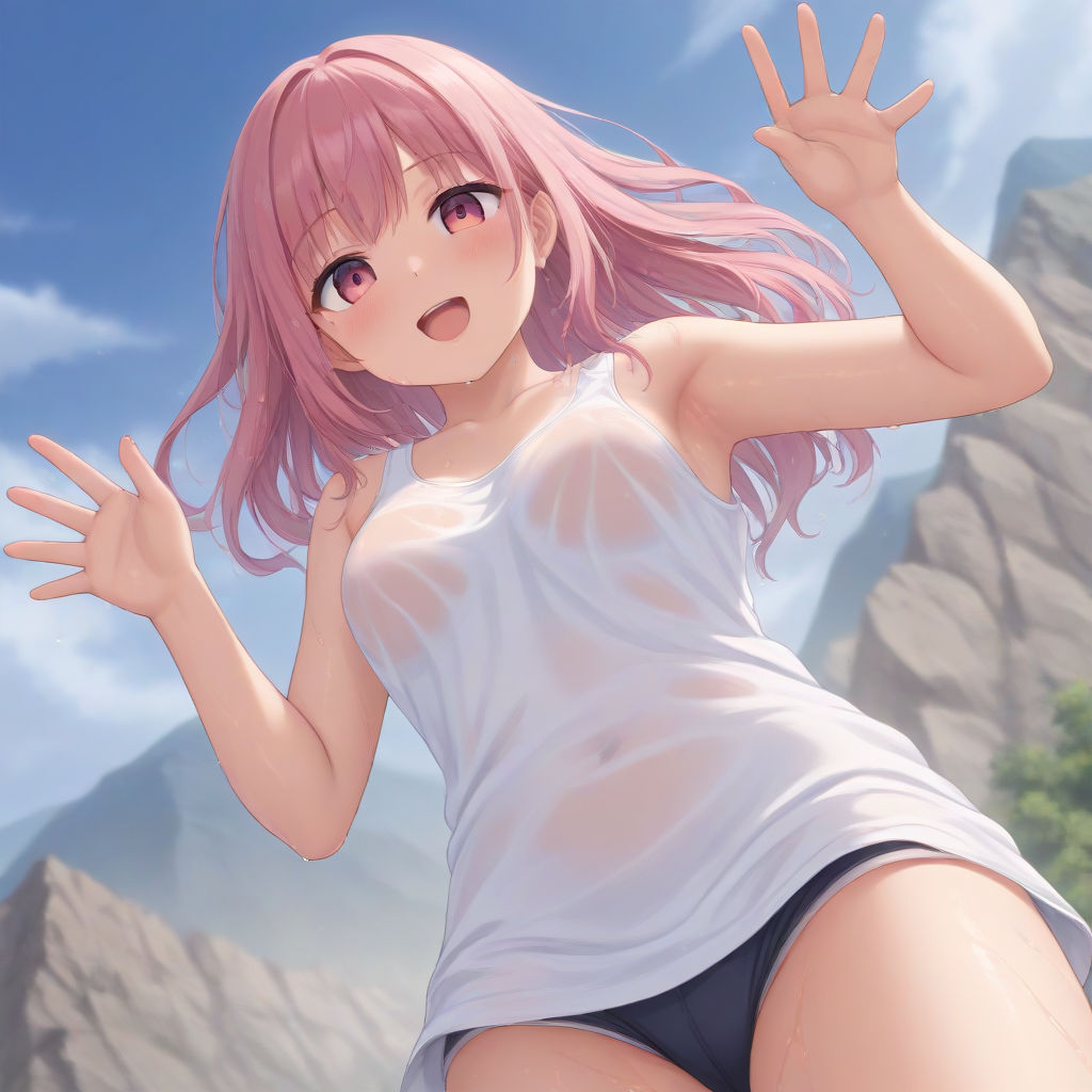 サンプル画像5:わんこ真夏の大脱走〜タンクトップ美女に追われる犬視点CG集〜(Lulu’s factory) [d_405566]