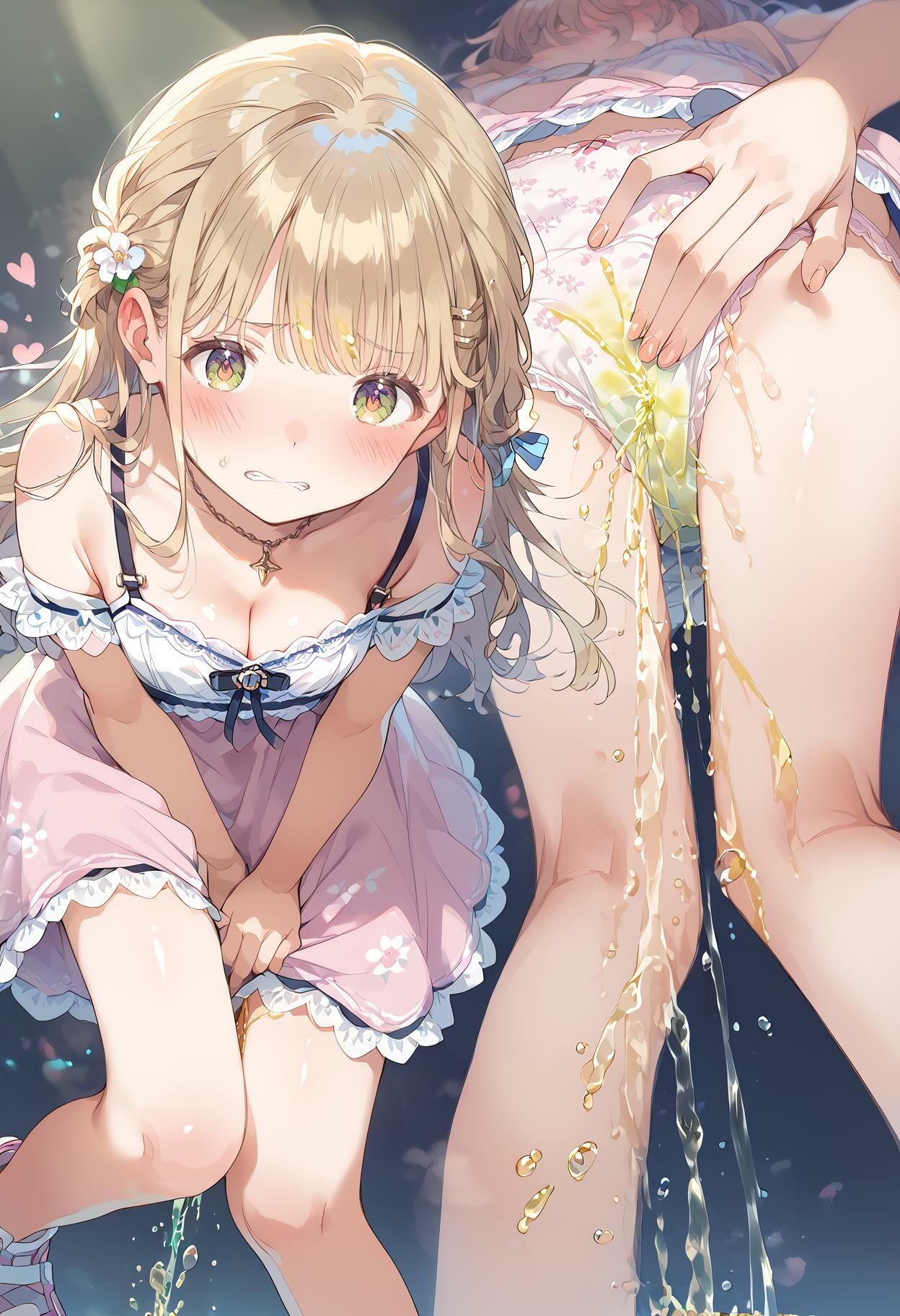 サンプル画像1:かわいいアイドルがステージでおもらし(AI_Peeパンティ) [d_405672]