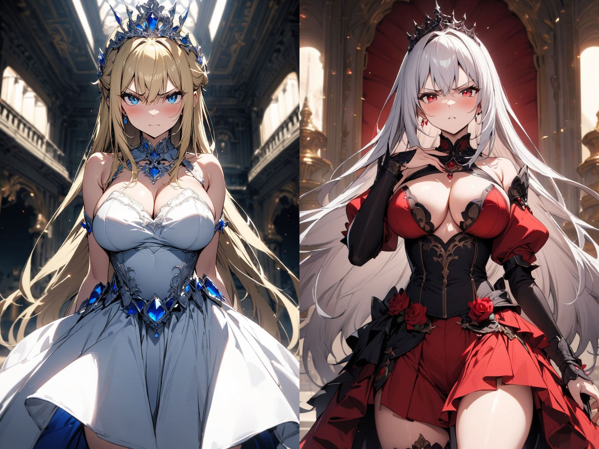 サンプル画像1:異世界転生:生意気な2人の貴族令嬢にお仕置き！？泣いて許しを請うまで中出しSEXした件(聖水の彼方) [d_405727]